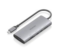 AISENS - ASUC-6P029-GR - USB-C Dock 6 EN 1, USB-C A 1xHDMI, 1xUSB-A 10G, 2xUSB-C 10G, 1xSD, 1xMICRO SD, Gris, 20CM