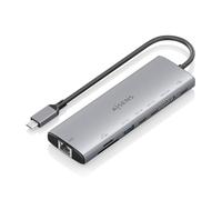 AISENS - ASUC-8P033-GR - USB-C Dock 8 EN 1, USB-C A 1xHDMI, 1xRJ45, 1xUSB-A 10G, 2xUSB-C 10G, 1xSD, 1xMICRO SD, 1xUSB-C PD 100W, Gris, 20CM