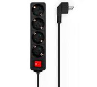 AISENS A154-0650 base múltiple 1.4 m 4 salidas AC Interior Negro
