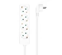 Aisens regleta multiple de 4 tomas con cable 3×1.5mm2 - 1.40m - blanco