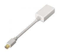 Cable Conversor Aisens A125-0138/ Mini DisplayPort Macho - HDMI Hembra/ 15cm/ Blanco