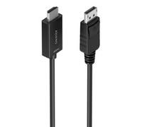 Cable CONVERSOR AISENS DISPLAYPORT-M A HDMI-M 4K@60HZ Negro 2.0M