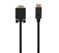 AISENS - A125-0552 - Cable conversor DISPLAYPORT a VGA, DP/M-VGA/M, negro, 1.0m