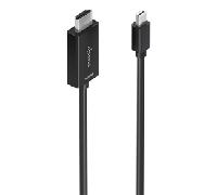 AISENS Cable conversor MINI DP a HDMI 4K 60Hz MINI DP M HDMI M Negro 1 0m A125-0886