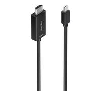AISENS Cable conversor MINI DP a HDMI 4K@60Hz, MINI DP/M-HDMI/M, Negro, 1.5m