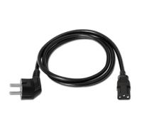 Aisens Cable de alimentación A132-0168 CEE7/M-C13/H 3 m Negro 1500W