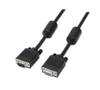 Aisens Cable SVGA con Ferrita Macho/Hembra 1.8m Negro