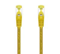 AISENS Cable De Red Latiguillo RJ45 LSZH Cat.7 600 MHz S/FTP PIMF AWG26. Amarillo. 25 cm