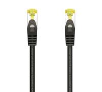 AISENS A146-0484 Cable de red latiguillo RJ45 LSZH Cat.7 600 MHz S/FTP PIMF AWG26, negro, 25cm