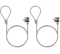AISENS Cable de Seguridad con Cerradura de Llave para Ordenador. Monitor. Portatil 1.5 m (Paquete de 2)