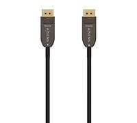AISENS Cable DISPLAYPORT AOC V1.4 8K@60Hz 4K@120Hz 4:4:4 32.4Gbps. DP/M-DP/M. Negro. 15M