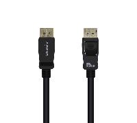 AISENS A149-0431 Cable DISPLAYPORT Certificado V1.4 8K@60Hz, DP/M-DP/M, negro, 1.0m