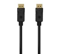 Cable DisplayPort 1.2 4K Aisens A124-0548/ DisplayPort Macho - DisplayPort Macho/ Hasta 5W/ 2300Mbps/ 50cm/ Negro