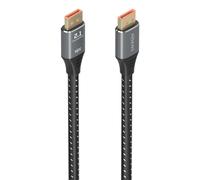 AISENS Cable DisplayPort V2.1 16K@60Hz 80 Gbps, DP/M-DP/M, Negro, 1.5m