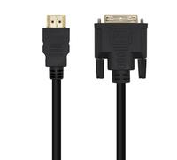 Aisens Cable DVI a HDMI A117-0451 – DVI 18+1 macho a HDMI macho – Negro 3.0 m