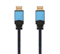 Cable HDMI 2.0 4K Aisens A120-0356 V2/ HDMI Macho - HDMI Macho/ 1m/ Negro/ Azul