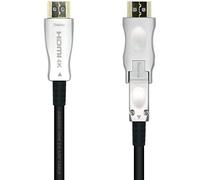 AISENS A148-0511 Cable HDMI V2.0 AOC desmontable premium alta velocidad/HEC 4K@60Hz 4:4:4 18Gbps, A/M-D/A/M, negro, 20m