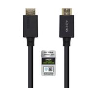 Aisens Cable HDMI Audio y Vídeo Tipo A Estándar Macho a Macho 3 Negro
