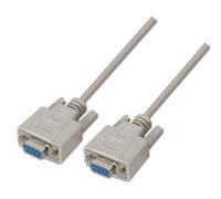 CABLE AISENS SERIE NULL MODEM DB9/H-DB9/H BEIGE 1.8M