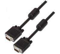 Aisens Cable SVGA con Ferrita Macho/Macho 25m Negro