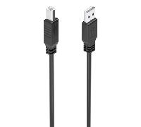 AISENS Cable USB 2 0 con Amplificador Tipo A M B M Negro 10m A101-0881
