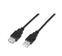 Aisens Cable USB A macho - A hembra A101-0017 USB 2.0 3 m Negro