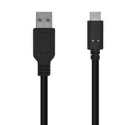 Aisens Cable USB 3.1 a USB-C Macho/Macho 1.5m Negro