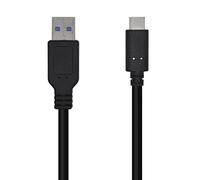 Aisens - Cable Usb 3.1 Gen2 10Gbps 3A. Tipo Usb-C/M-A/M. Negro. 1.5M