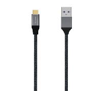 Cable USB 3.2 USB-C Macho - USB-A Macho Gris (1 metro) - AISENS