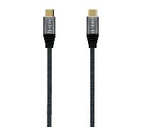 aisens cable usb 3.2 gen2x2 aluminio 20gbps 5a 100w e-mark tipo usb-cm-usb-cm gris 2.0m