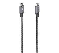 Cable USB-C AISENS A107-0875 3m 20Gbps 100W Aluminio Gris