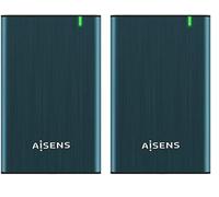 Aisens - Caja Externa 2,5- Ase-2525Bwn 9.5Mm Sata A USB 3.0/Usb3.1 Gen (Paquete de 2)