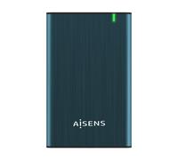 Aisens caja externa 2.5" para discos duros 9.5mm sata usb 3.1 gen1 - azul pacifico