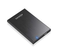 AISENS Carcasa Externa para HDD/SSD SATA de 2,5", USB 3.0 hasta 5 Gbps, UASP, Aluminio, Negro - ASE-2528B