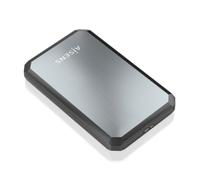AISENS Carcasa Externa para HDD/SSD SATA de 2,5", USB 3.0 hasta 5 Gbps, UASP, sin Herramientas, Negro y Gris - ASE-2529B