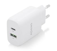 Aisens cargador 25w - 1xusb-c pd3.0 - 1xusb-a qc3.0 - blanco