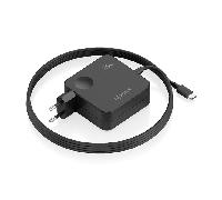 Cargador de pared Aisens ASCH-1PD65WL80-BK USB-C 65W GaN cable 1,5 m negro