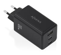 Cargador de Pared GaN Aisens ASCH-100W3P052-BK/ 2xUSB Tipo-C/ 1xUSB/ 100W