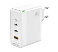 CARGADOR GAN AISENS 100W 2XUSB-C PD3.0 QC4.0 QC5.0 1XUSB-A QC3.0 BLANCO