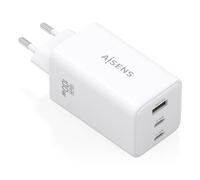 Aisens cargador gan 100w, 2xusb-c pd3.0 qc4.0 qc5.0, 1xusb-a qc3.0, blanco
