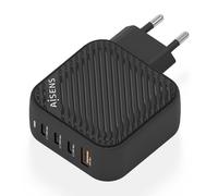 CARGADOR AISENS GAN 100W 3XUSB-C PD3.0 QC4.0 1XUSB-A QC3.0 NEGRO