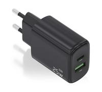Aisens A110-0912 Cargador 25W 1xUSB-C PD3.0 1xUSB-A QC3.0 Negro