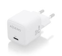 Cargador USB-C PD3.0 QC4.0 GaN de 25 W (blanco) - AISENS