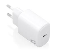 Cargador de Pared GaN Aisens A110-0975/ 1xUSB Tipo-C/ 30W/ Blanco