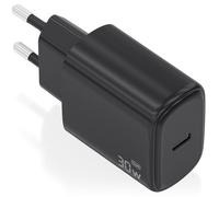 Aisens cargador gan 30w, 1xusb-c pd3.0, negro