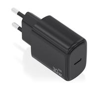 AISENS Cargador GaN 30W, 1xUSB-C PD3.0, Negro