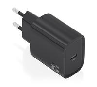 Cargador de Pared GaN Aisens A110-0951/ 1xUSB Tipo-C/ 30W/ Negro