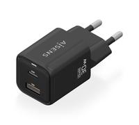 AISENS - Cargador Gan 30W, 1xUSB-C PD3.0 QC4.0, 1xUSB-A QC3.0, Negro - ASCH-30W2P021-BK