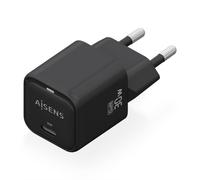 AISENS - Cargador Gan 30W, 1xUSB-C PD3.0 QD4.0, Negro - ASCH-30W1P019-BK