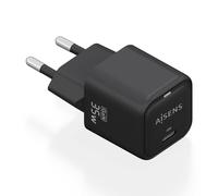 AISENS Cargador GaN 35W, 1xUSB-C PD3.0 QC4.0, Negro